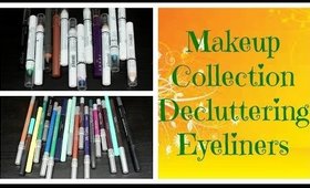 Makeup Collection Decluttering: Eyeliners ☮