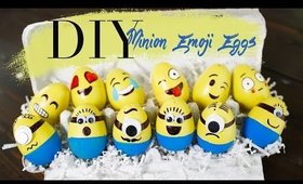 DIY Minion Emoji Easter Eggs | 1 Minute DIY  | ANNEORSHINE