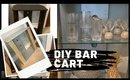 DIY Bar Cart: How to convert a TV Stand into a Bar Cart| Bar Cart Makeover