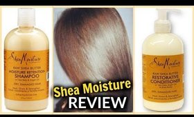Shea Moisture Raw Shea Butter Shampoo and Conditioner REVIEW!