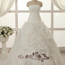 Online shop pure handmade flower lace white ball gown wedding dress