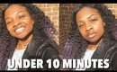 GET OMBRE PURPLE HAIR UNDER 10 MINUTES Ft Longqi Hair