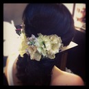 Bridal Half-do With Fresh Flower