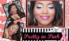 Breast Cancer Awareness Month Inspired Makeup: Soft Pretty In Pink