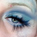 Ice Queen & Fire Queen Halloween Glittery Makeup