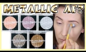 L'OREAL INFALLIBLE PAINTS METALLIC SHADOWS - EYE SWATCHES (VLOGMAS DAY 7)