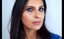 Blue Eyeliner Easy Spring Makeup Tutorial with a Pop of Colour | Manisha Moments