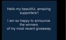 August 2012 Giveaway Winners Announcement