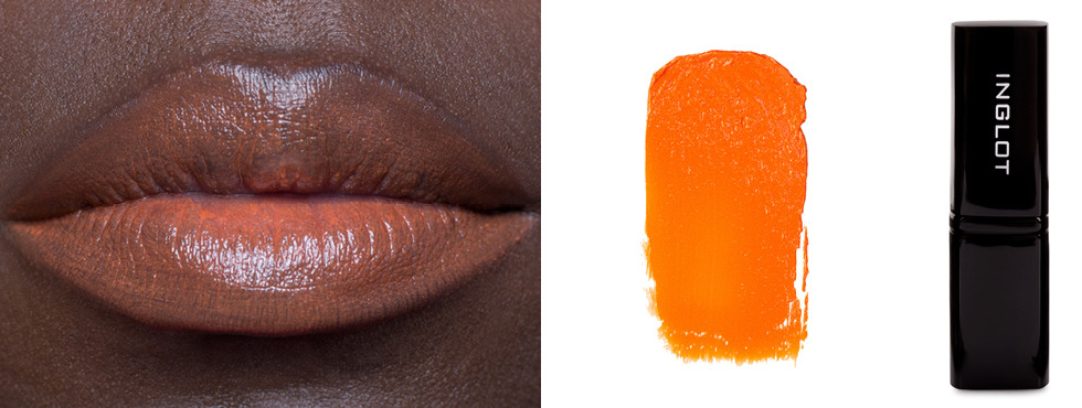 orange lipstick