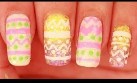 Easter Egg inspired nail art