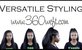 Styling My 15 minute weave l 360 Weft