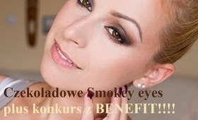 Czekoladowe Smokey Eyes kosmetykami BENEFIT + Konkurs na ponad 20 tyś SUB!