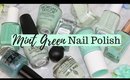 TOP 10 NAIL POLISHES - Mint Green Nail Polish Picks & Swatches
