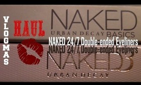 Vlogmas 19 - Urban Decay Naked double ended eyeliners - HAUL