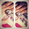 vintage pale nail with marilyn monroe ring