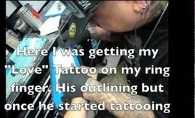 Getting Tattooed at GOODFELLASTATTOO V-log