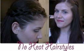 3 Easy -No Heat- Everyday Hairstyles