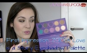 First Impression: Zoeva Love is a Story Palette + Look