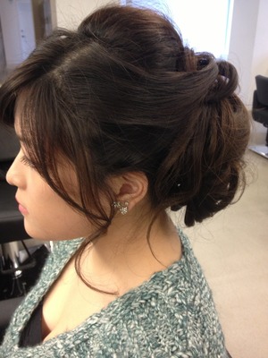 Bridal hair on Christina Nguyen 