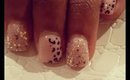 Rose gold & leopard print nails for spring | Spring Notd