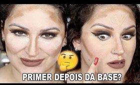 MAQUIAGEM AO CONTRÁRIO? REVERSE MAKEUP CHALLENGE