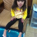 iris getting her nails done