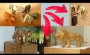 DIY room decor - 3 ideas to upcycle plastic animal toys with spray paint!