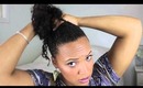How To |  High Messy Bun on Curly/Kinky Hair