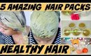 5 Amazing Hair Packs For Oily ,Itchy Scalp,Hair Thinning,Dry Frizzy,Shiny Hair | SuperPrincessjo