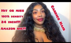HIT OR MISS | AMAZON WIG UNDER $40 | CANDICE HAIR LACE FRONT BODY WAVE | 180% DENSITY 24 INCH!!!