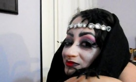 = HALLOWEEN TUTORIAL=THE EVIL BLACK WIDOW