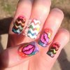 Rainbow Lip nails
