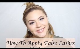 How To: Apply False Lashes | Ashelinaa