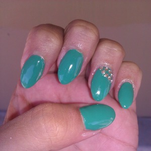 almond nails. 