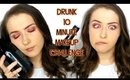 Drunk 10 MINUTE MAKEUP CHALLENGE! 🍾 | shivonmakeupbiz