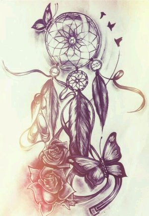 originals dreamcatcher tattoo design with high resolution by tattooist   TattooDesignStock