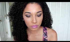 Milk Chocolate Smokey Eyes + Pink/Purple Lips