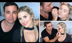 Teaching My Boyfriend Makeup TAG! ♡ Hamish Does My Makeup!