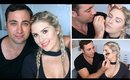 Teaching My Boyfriend Makeup TAG! ♡ Hamish Does My Makeup!