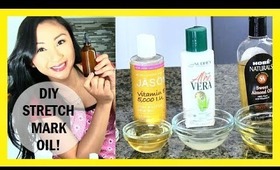 DIY STRETCH MARK OIL! Prevent pregnancy stretch marks and fade scars!