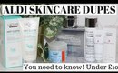 5 ALDI SKINCARE DUPES YOU NEED TO KNOW ABOUT UNDER £10!
