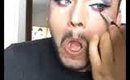 EYE ,MAKE UP  RED. WITHE & BLUE COLORS