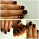 black gel nails