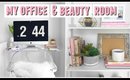 MY NEW OFFICE + BEAUTY ROOM TOUR! 2017