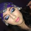Blue and purple eyeshadow from Electric Palette by Urban Decay