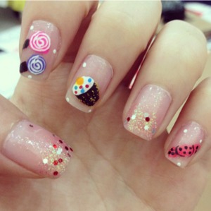 My candy nails♡