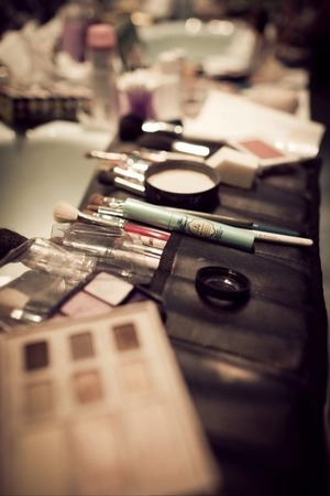 A photographer captured a photo of my brush belt with some makeup. 
