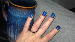 OPI in Black Satin
OPI Shatter in Blue