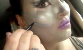 fantasy  female cyborg make up(tutorial)