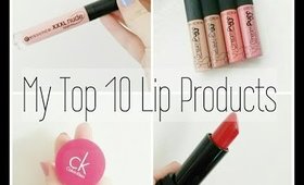 ❤Top 10 Lip Products | Just Me Beth ❤